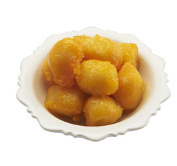 Isolated and clipping path of bean-paste.