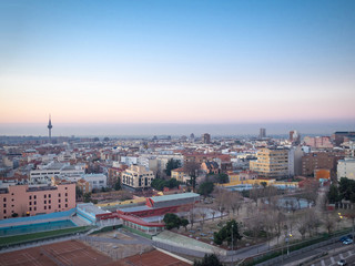 Fototapeta premium aerial view of Madrid