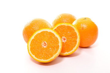 fresh orange isolated on white