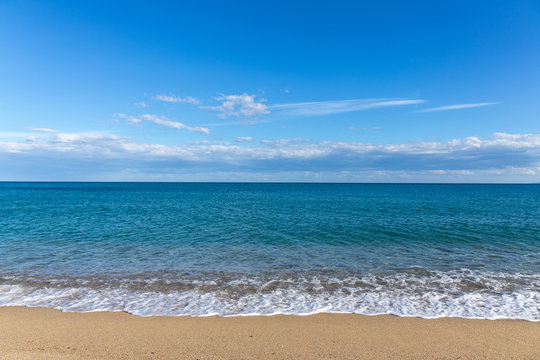 Beautiful beach, sea, sky, cloud