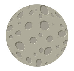 cartoon moon vector symbol icon design.