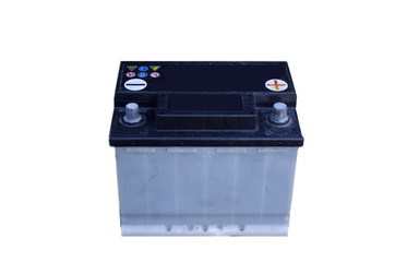Car Battery isolated on white background. Automotive battery.