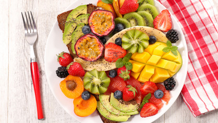 fresh fruit for healthy breakfast or brunch