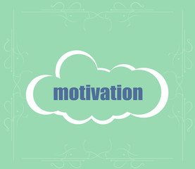 text motivation. Business concept . Word cloud. Successful idea for business