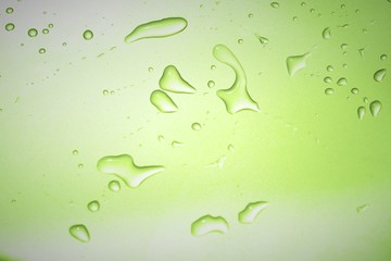 the water drops on white bacground in closeup and macro style