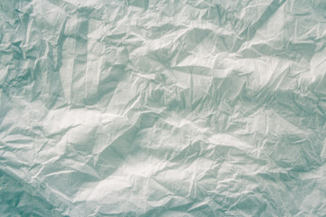 Rumpled paper sheet texture. Background