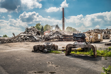 Alte Fabrik wird abgerissen