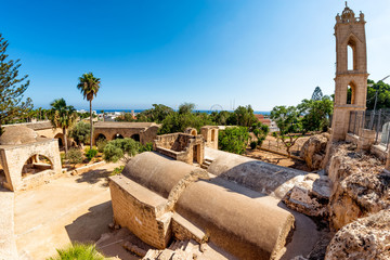 The courtyard of Ayia Napa Monastery. Ayia Napa, Cyprus