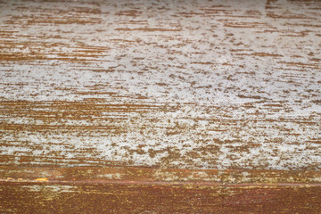 Detailed of a rusty metal board close up background.