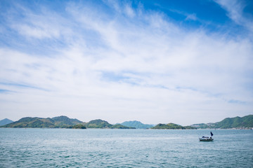 Obraz premium 広島県 三原市 瀬戸内海