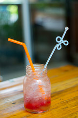 THAILAND - May 06, 2017 : Variety of cold drinks in small bottles