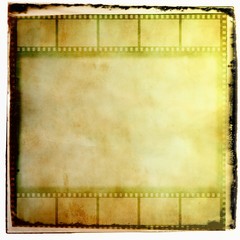 Vintage sepia film strip frame.