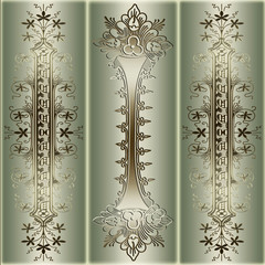 Grunge Luxury Background With Decorative Ornament