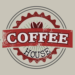 Coffee house label