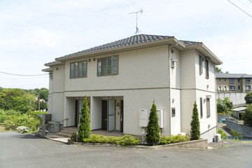 メゾネットタイプ　2階建て木造アパート　イメージ