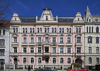 Obraz premium Riga, Elizabetes 15, building in the style of eclecticism, the ambassadorial quarter