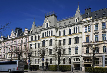 Obraz na płótnie Canvas Riga, Elizabetes 15-17, historical buildings, the ambassadorial quarter