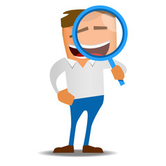 Henry the office worker is searching