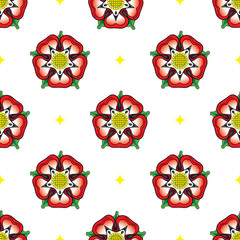 Tudor Rose seamless pattern