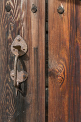 Old Wooden Door With Handle