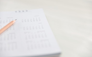 Obraz premium calendar