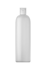 Isolated shampoo bottle on white background. 3D illustartion.
