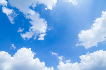 Naklejka na ściany i meble blue sky and clouds in good weather day