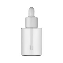 Isolated cream bottle on white background