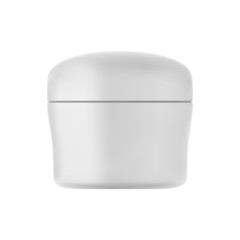 Isolated cream bottle on white background. 3D illustration.