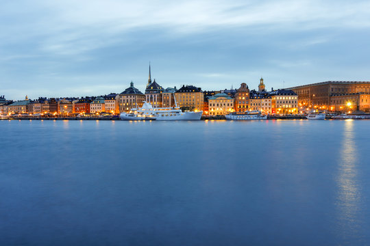 Stockholm, Gamla Stan bei Nacht