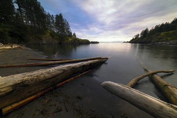 Obraz premium Bowen Island Sunset Beach Landscapes Pacific North West