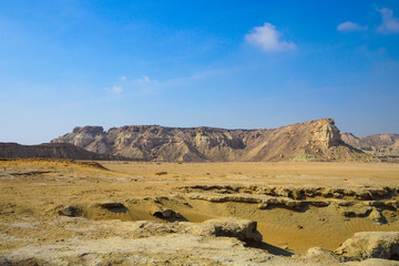 QESHM ISLAND, canyon Stars Valley. Mountain range at Qeshm Island, Hormozgan, Iran