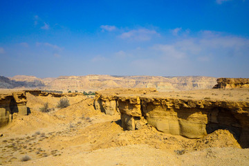 QESHM ISLAND, canyon Stars Valley. Mountain range at Qeshm Island, Hormozgan, Iran