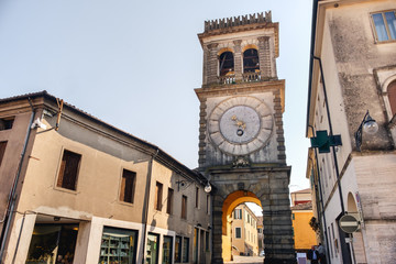 Este, Padua, the clock tower named Torre Civica della Porta Vecchia