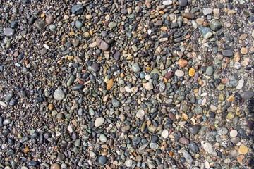background with round pebble stones