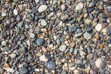background with round pebble stones