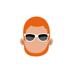 male head faceless hair style image vector illustration