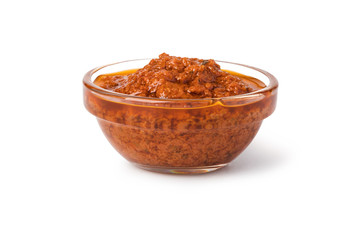 Bowl with red pesto