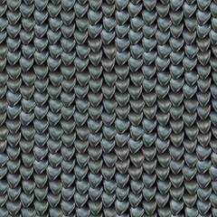 Seamless texture of metallic dragon scales. Reptile skin pattern © Koxae
