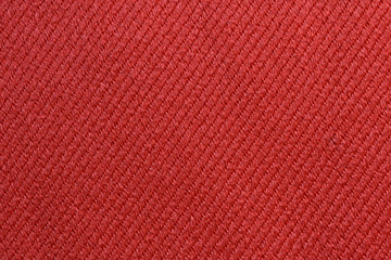 Close up red fabric texture