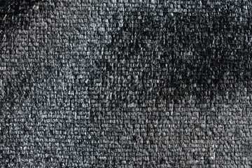 Close up black flannel texture
