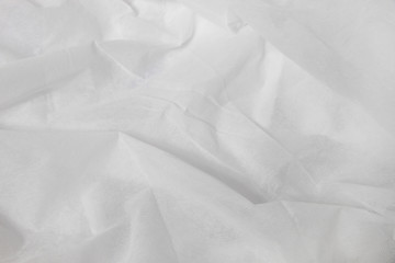 Beautiful folds of White Cloth texture.