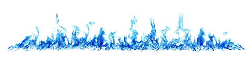 The abstract inversion of fire located on a white background.