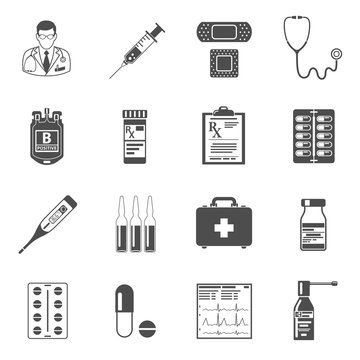 Set medical icons