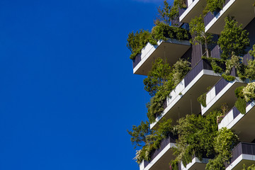 Fototapeta premium Vertical Forest buildings in Milan, Italy