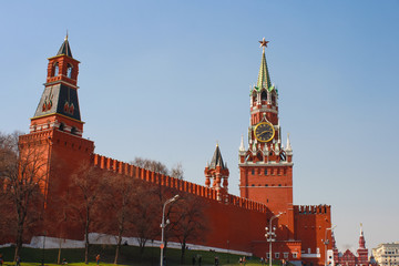 Obraz premium Spasskaya tower of the Kremlin
