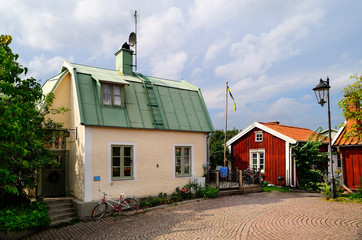 Straße Batsmansbacken, Drehort Astrid Lindgrens "Kalle Blomquist", Ort Vimmerby, Kalmar län, Smaland, Schweden © Torsten Becker