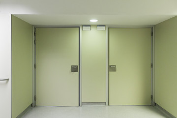 Interior corridor hospital