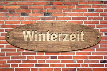 Schild 240 - Winterzeit