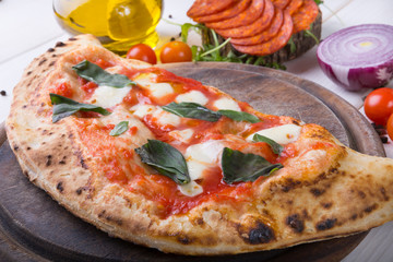 Fresh calzone pizza